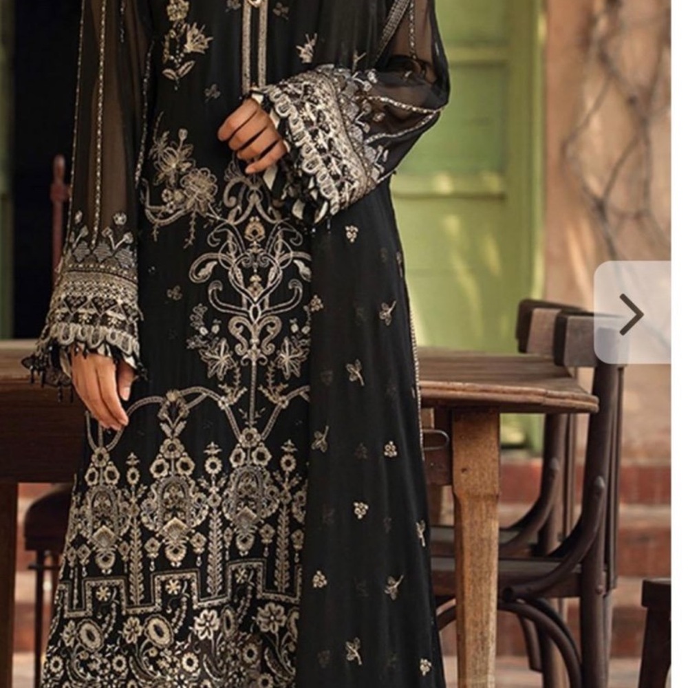New 3 piece Pakistani Jazmin chiffon dress salwarkaneez cl